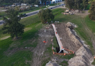 Avanza la obra del nuevo distribuidor de tránsito en City Bell