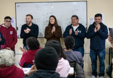 Mariel Fernández en Lomas de Zamora: recorrió espacios educativos, comunitarios y productivos