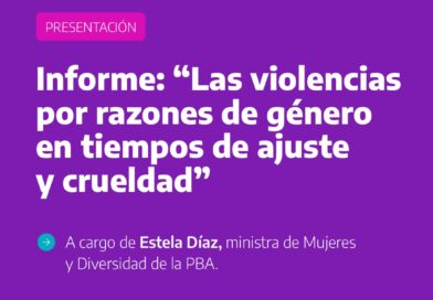 Presentación del informe de violencia por razones de género