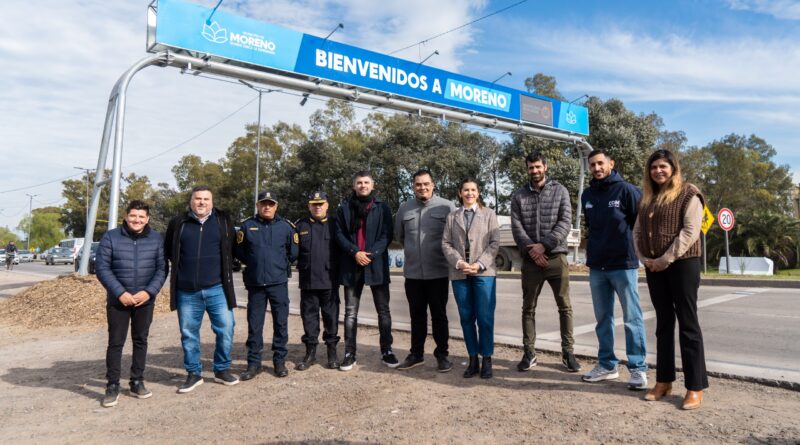 Mariel Fernández puso en funcionamiento el lector de patentes N°40 y completó la cobertura de los accesos estratégicos a Moreno