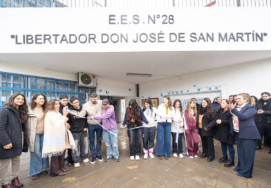 Mariel Fernández inauguró tres nuevas aulas en la Escuela Primaria Nº 28 de Trujui