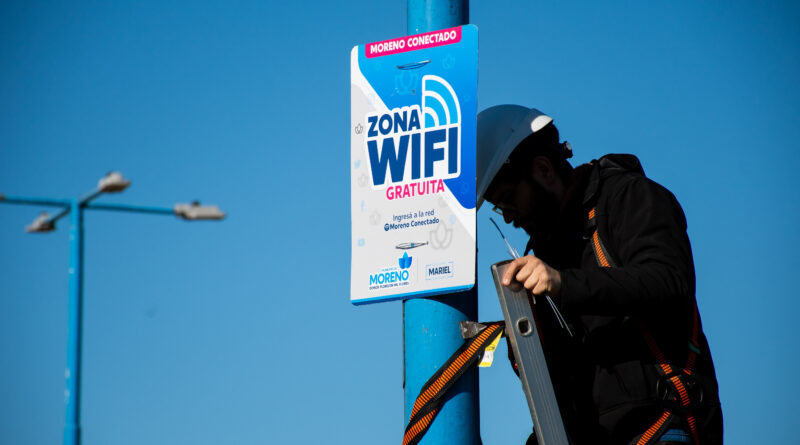 Moreno Conectado: ya son más de 400 puntos de WIFI gratuitos en todo el distrito