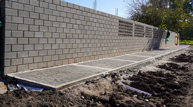 Avanza la obra del nuevo edificio de la Escuela Secundaria N° 56 en Francisco Álvarez