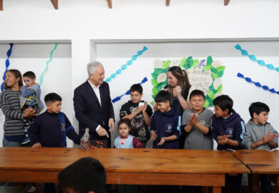 Alak recorrió la puesta en valor de la Casa del Niño de Melchor Romero