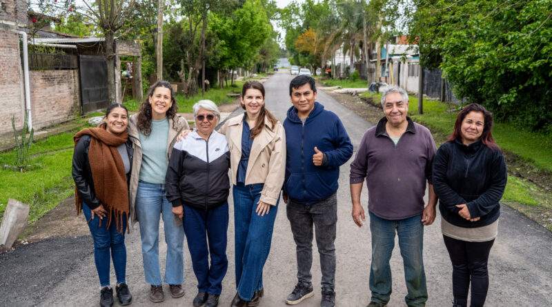 Mariel Fernández recorrió obras en Francisco Álvarez